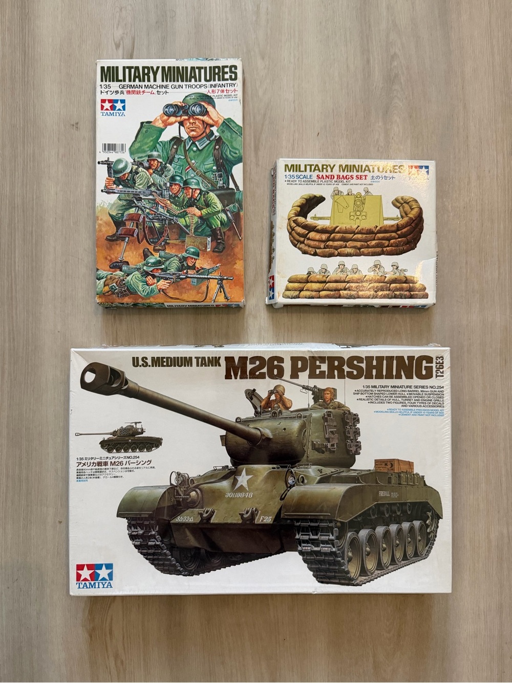 Tamiya 1/35 US Medium M26 Pershing Tank Plastic Model Kit & Soldiers Set New